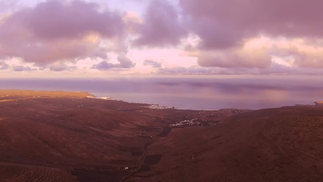 Lanzarote, Canary Islands, The Valleys of Santa Catalina, located in a beautiful honon valley, meadows and fields of exquisite beauty and a microsystem within the island, its inhabitants, still work t