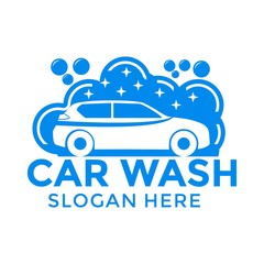 car wash logo design vector template