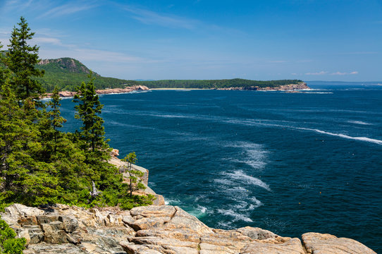 Rocky Coastline of Maine in Acadia National Park