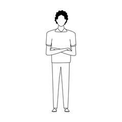 man avatar icon image, flat design