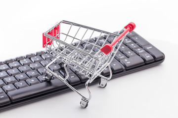 Shopping carts in large stores