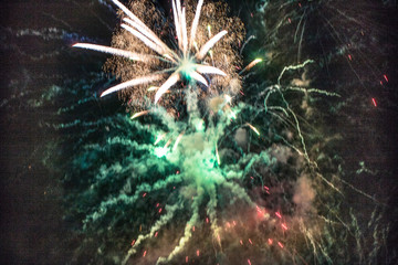 Obraz premium New Year celebration fireworks in Brazil
