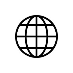 Click to go to website or internet line art icon for apps and websites vector EPS 10