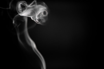 Fototapeta premium Smoke Isolated on Black