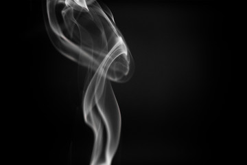 Smoke Isolated on Black