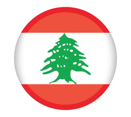 PrintNational Lebanon flag, official colors and proportion correctly. National Lebanon flag. Vector illustration. EPS10. Lebanon flag vector icon, simple, flat design for web or mobile app.