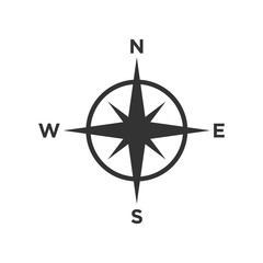 Compass icon vector symbol illustration EPS 10