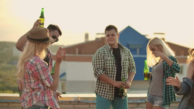 Great evening with best friends on the roof