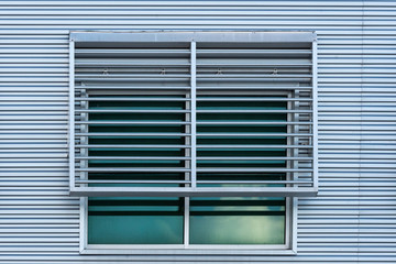 geometric architectural features of a window on a building in Florida