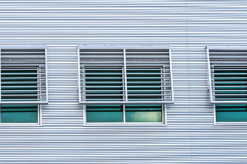 geometric architectural features of a window on a building in Florida
