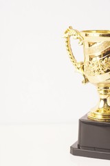 Trophy replica isolated against white