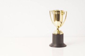 Fototapeta premium Trophy replica isolated against white