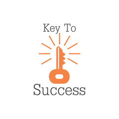 shine key to success vintage decoration vector