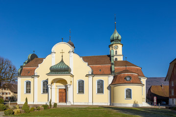 Fototapeta na wymiar スイス、田舎の教会