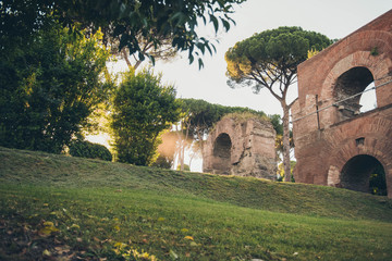 Obraz premium Rome, Italy. Ruins of the Roman Forum. Details.