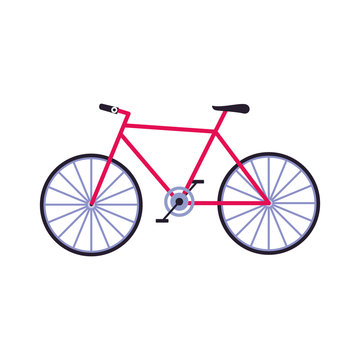 bicycle icon image, flat design