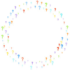 Question marks Quiz doubt survey faq public poll.