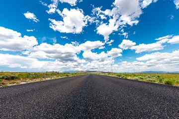 Empty road and Blue Sky