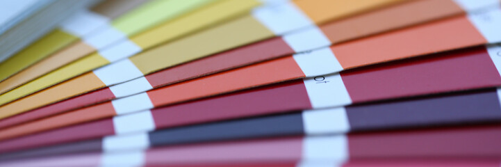 Color print of pantone statistics offset