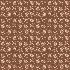 indonesian batik with plant flower motifs seamless pattern for Wallpaper, whole Cloth, textile, Original From Indonesia