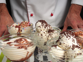 Decorating ice cream