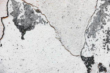Texture of a concrete wall with cracks and scratches which can be used as a background