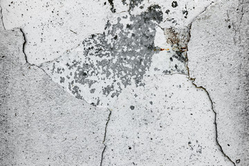 Texture of a concrete wall with cracks and scratches which can be used as a background