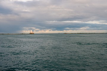 Lighthouse on the Sea