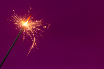 Obraz premium sparkler on black background