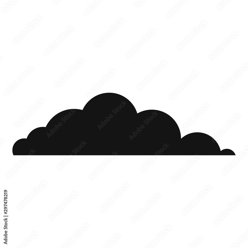Poster cloud icon. simple illustration of cloud vector icon for web design isolated on white background
