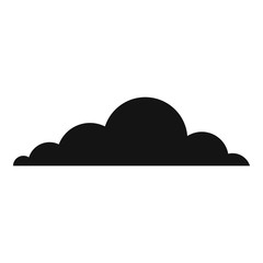 Sky cloud icon. Simple illustration of sky cloud vector icon for web design isolated on white background