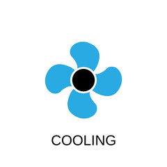 Fan icon. Cooling symbol design. Stock - Vector illustration can be used for web.