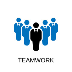 Teamwork icon. Team symbol design. Stock - Vector illustration can be used for web.