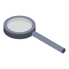 Magnify glass icon. Isometric of magnify glass vector icon for web design isolated on white background