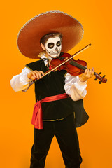 carnival musician plays