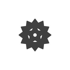 Gear wheel vector icon. Cogwheel filled flat sign for mobile concept and web design. Cog gear glyph icon. Symbol, logo illustration. Vector graphics