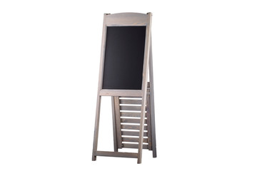 Blackboard easel on a white background