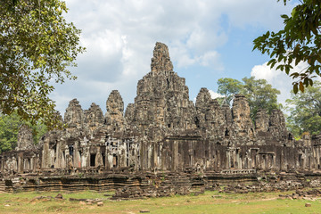 Fototapeta na wymiar The ruins of Angkor Wat Temple complex in Cambodia
