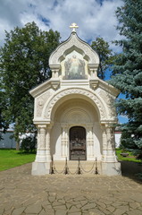 Fototapeta na wymiar Spaso-Evfimiev monastery in Suzdal. Chapel-tomb of Prince D. M. Pozharsky. The Golden ring of Russia