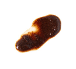 Coffee stains on a white background