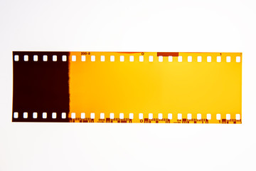 (35 mm.) film frame With vintage space on white background.