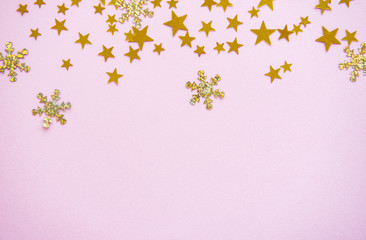 Pink pastel festive background