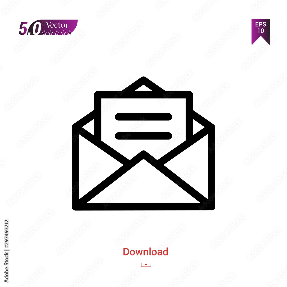 Poster outline black message icon. message icon vector isolated on white background. miscellaneous-elements