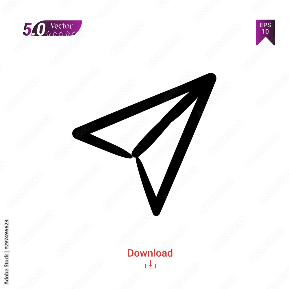 Poster outline black cursor icon. cursor icon vector isolated on white background. handy-icon-collection. g
