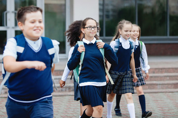 Obraz premium Pupils in uniform.