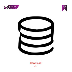 Outline Black coins icon. coins  icon vector isolated on white background. handy-icon-collection. Graphic design, mobile application, logo, user interface. EPS 10 format vector