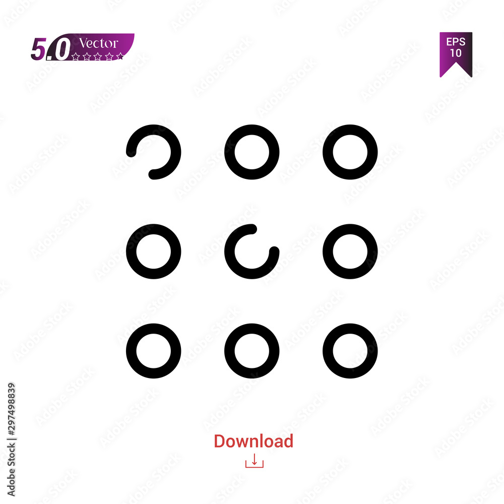 Poster outline black apps icon vector isolated on white background. web-navigation-line-craft. graphic desi