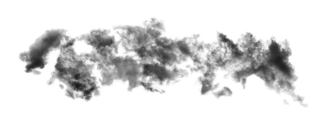 Cloud Isolated on white background,Textured Smoke,Abstract black,Panorama