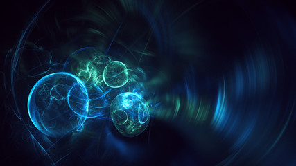 Fractal 3D rendering abstract light surreal background