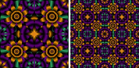 Fashion pattern on female dress mockup